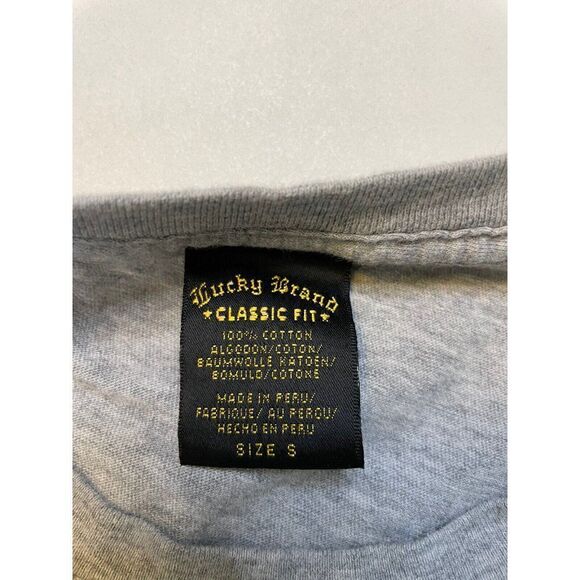 Lucky Brand Born 2 Lose Dice Graphic T-shirt Men Classic Fit Small Gray - Picture 4 of 5